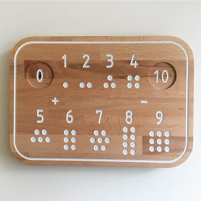 Fraise et Bois wooden number tracing board